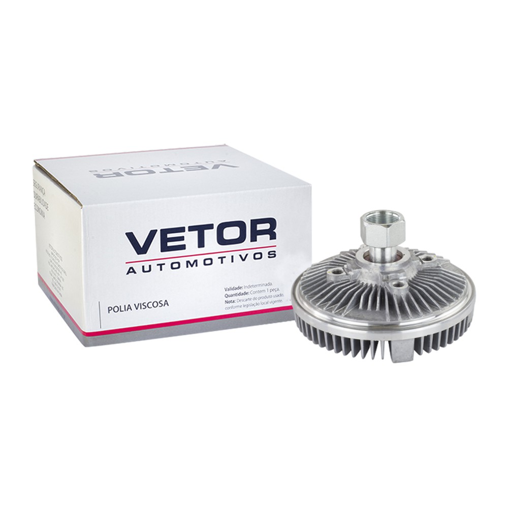 Polia da Embreagem Viscosa Ventoinha para Chevrolet Blazer e S10 - Vetor - Vpv041