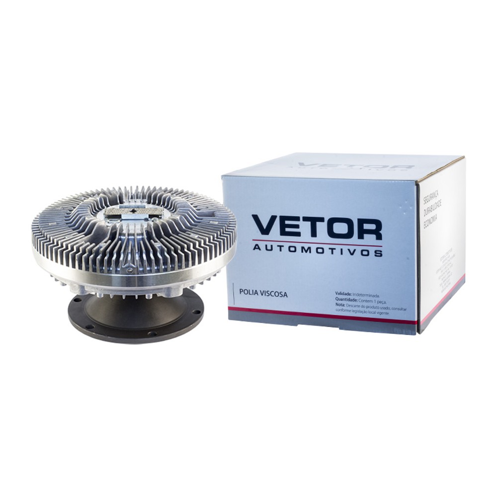 Polia da Embreagem Viscosa Ventoinha para Mercedes-Benz Axor 2540 S - Vetor - Vpv036