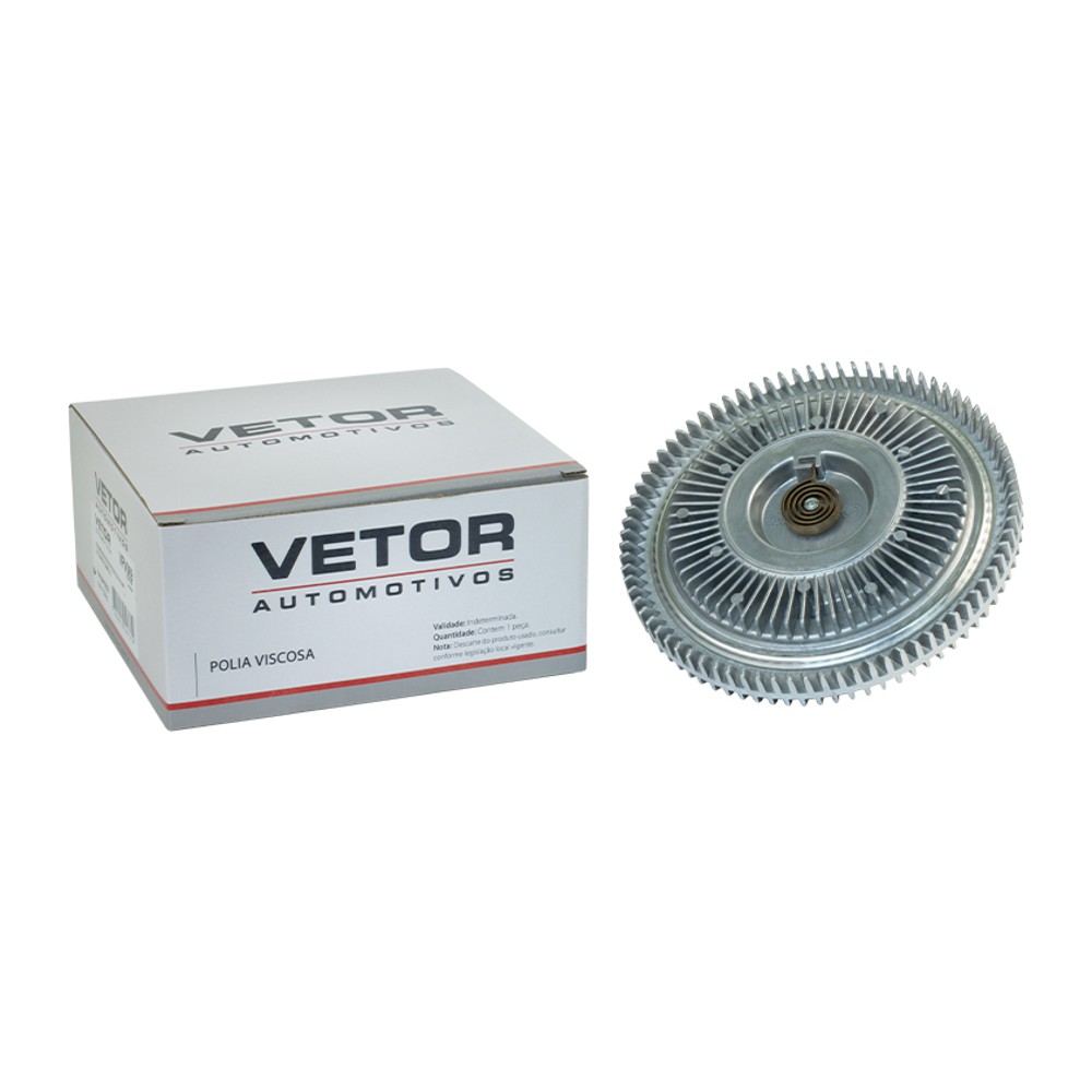 Polia da Embreagem Viscosa Ventoinha 10 Pás para Ford F-350 - Vetor - Vpv069