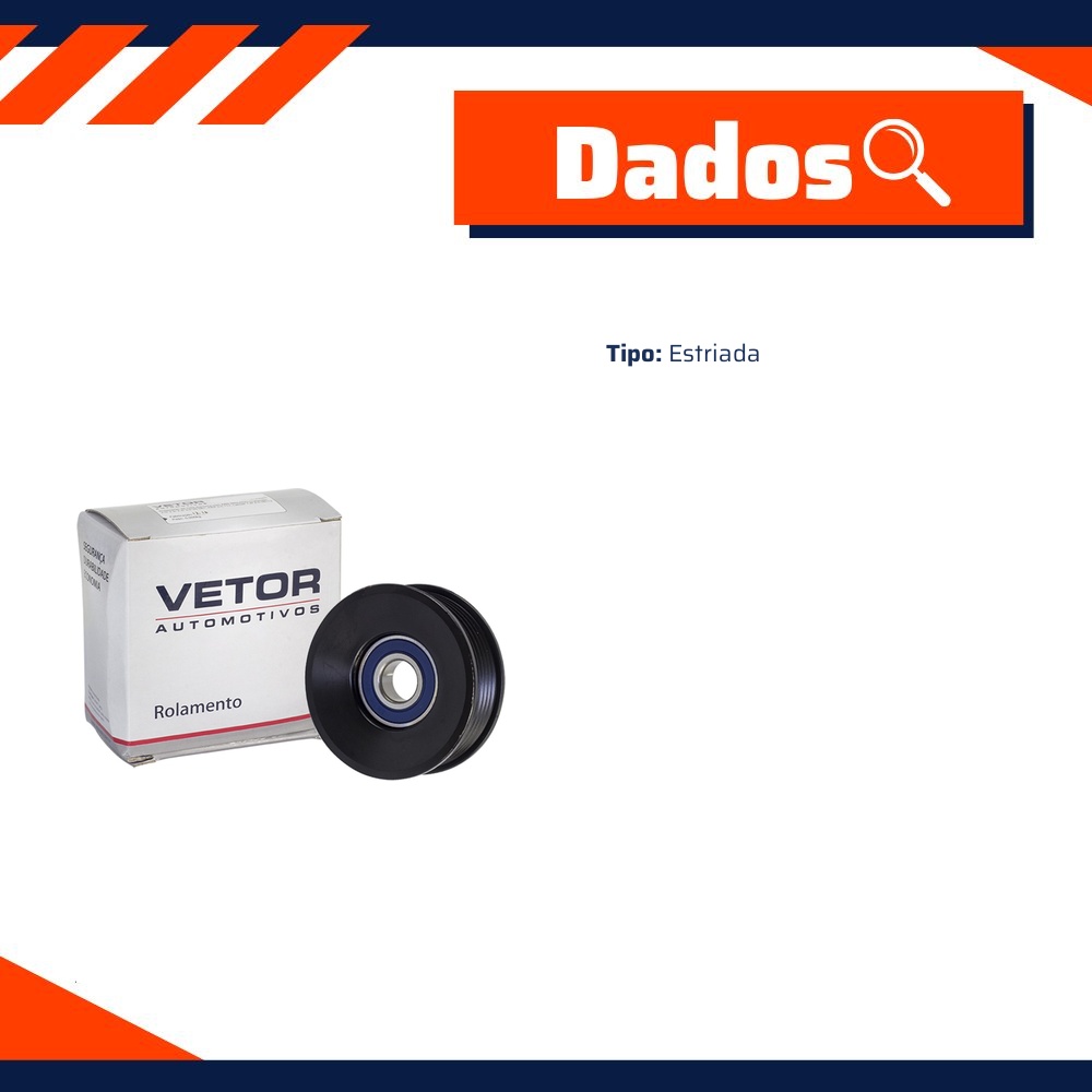 Polia Estriada para Ford Royale e Versailles - Vetor - Vt8003