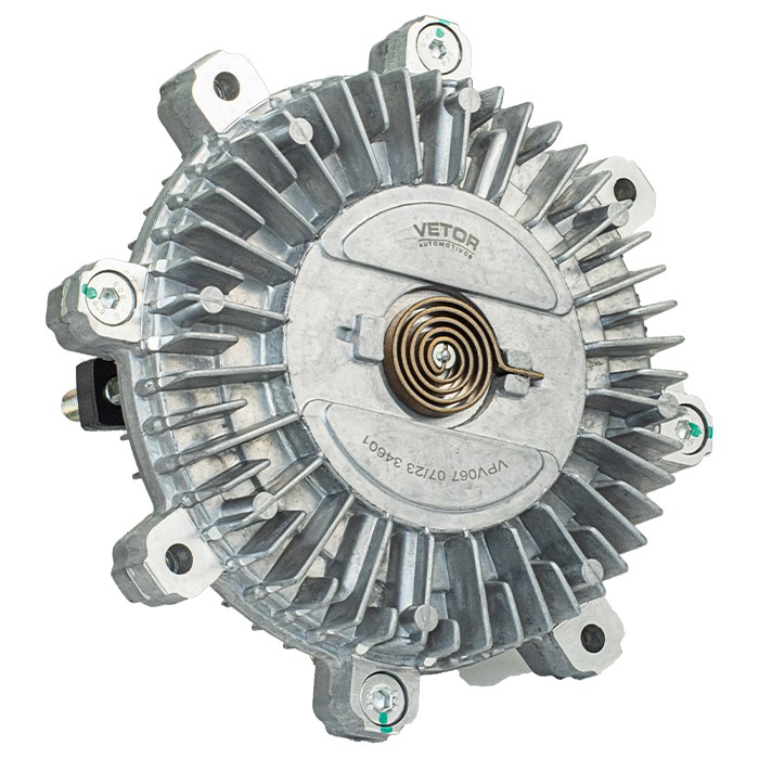 Polia Viscosa Ventoinha 8 Pás para Mitsubishi Pajero - Vetor - Vpv067