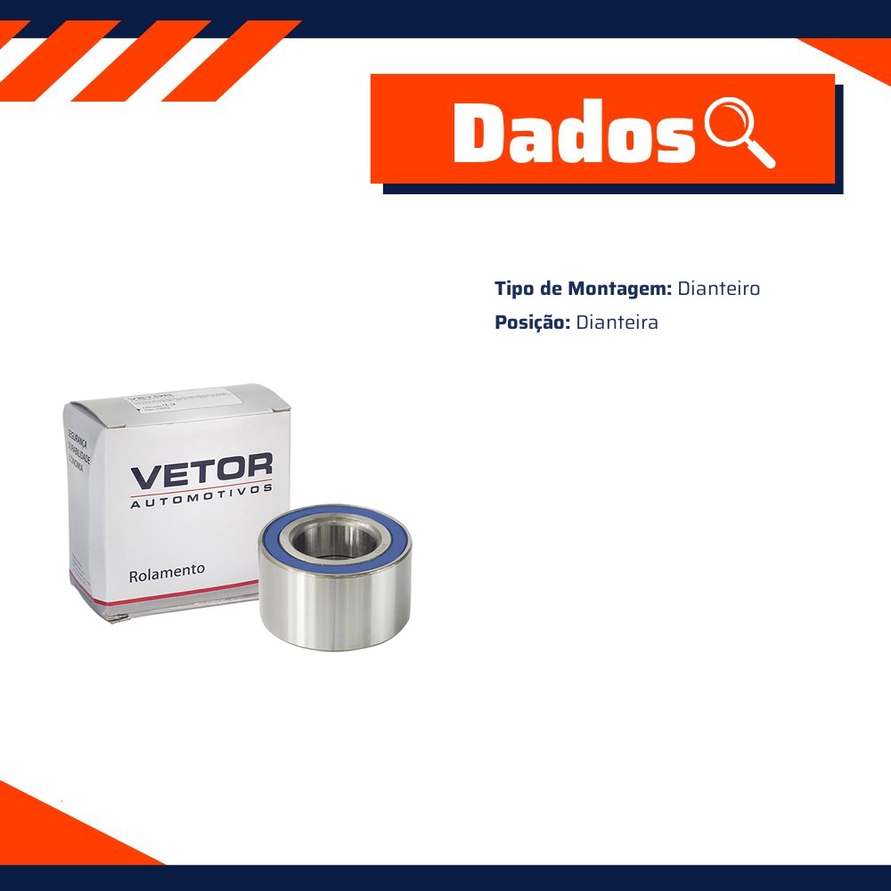 Rolamento da Roda Dianteira - Vetor - 356837