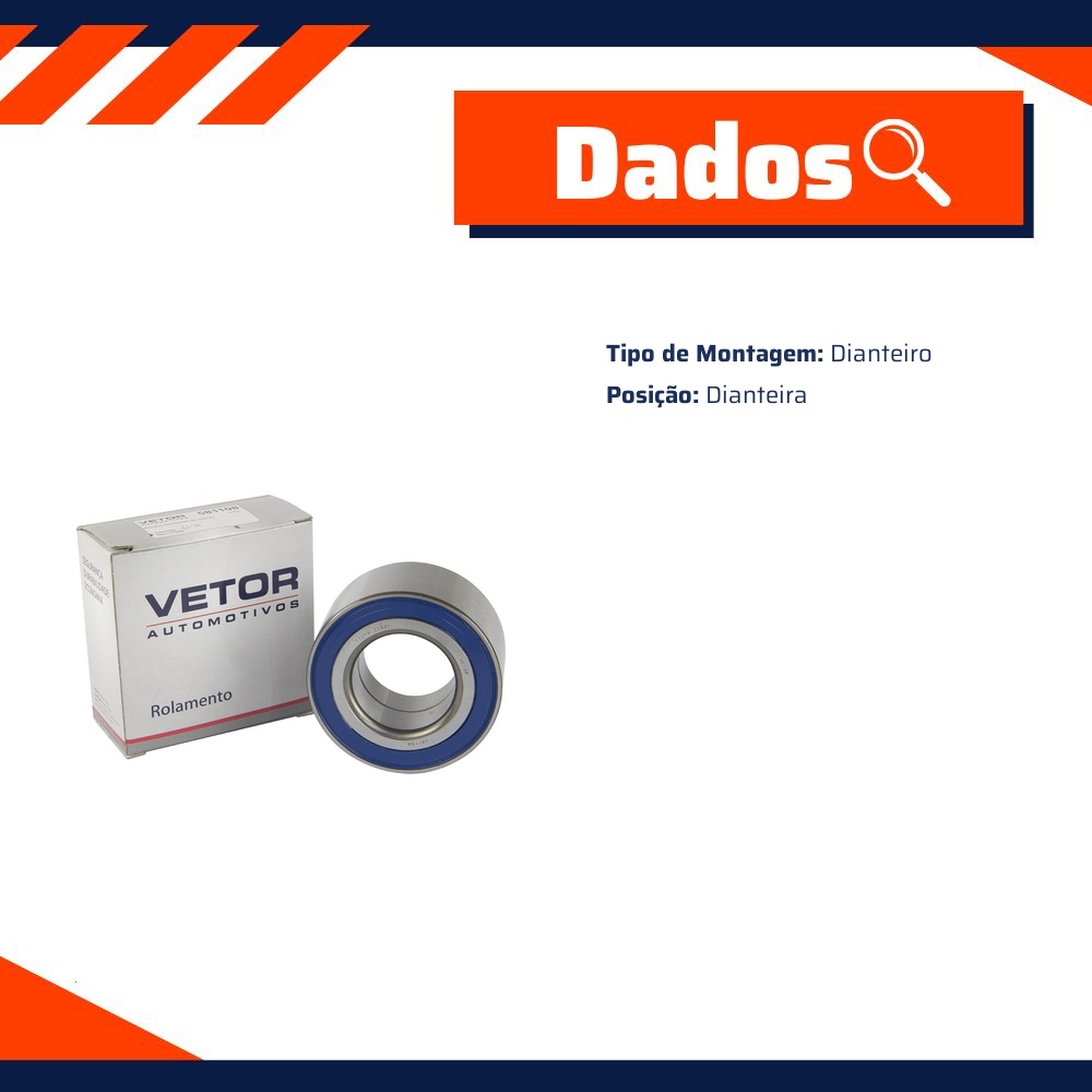 Rolamento da Roda Dianteira para Chevrolet Vectra - Vetor - 581108
