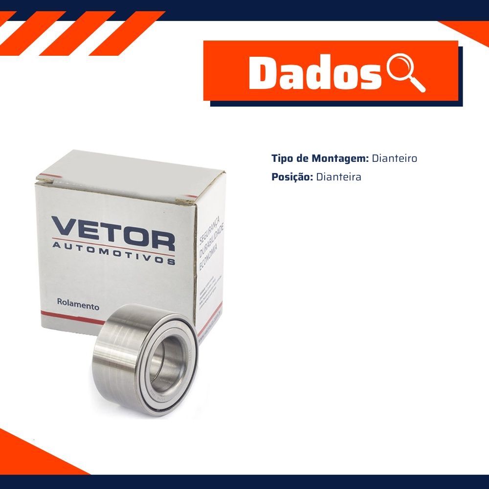 Rolamento da Roda Dianteira para Honda Civic - Vetor - 387340