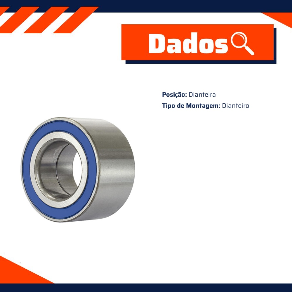 Rolamento da Roda Dianteira para Kia Cadenza - Vetor - 458441