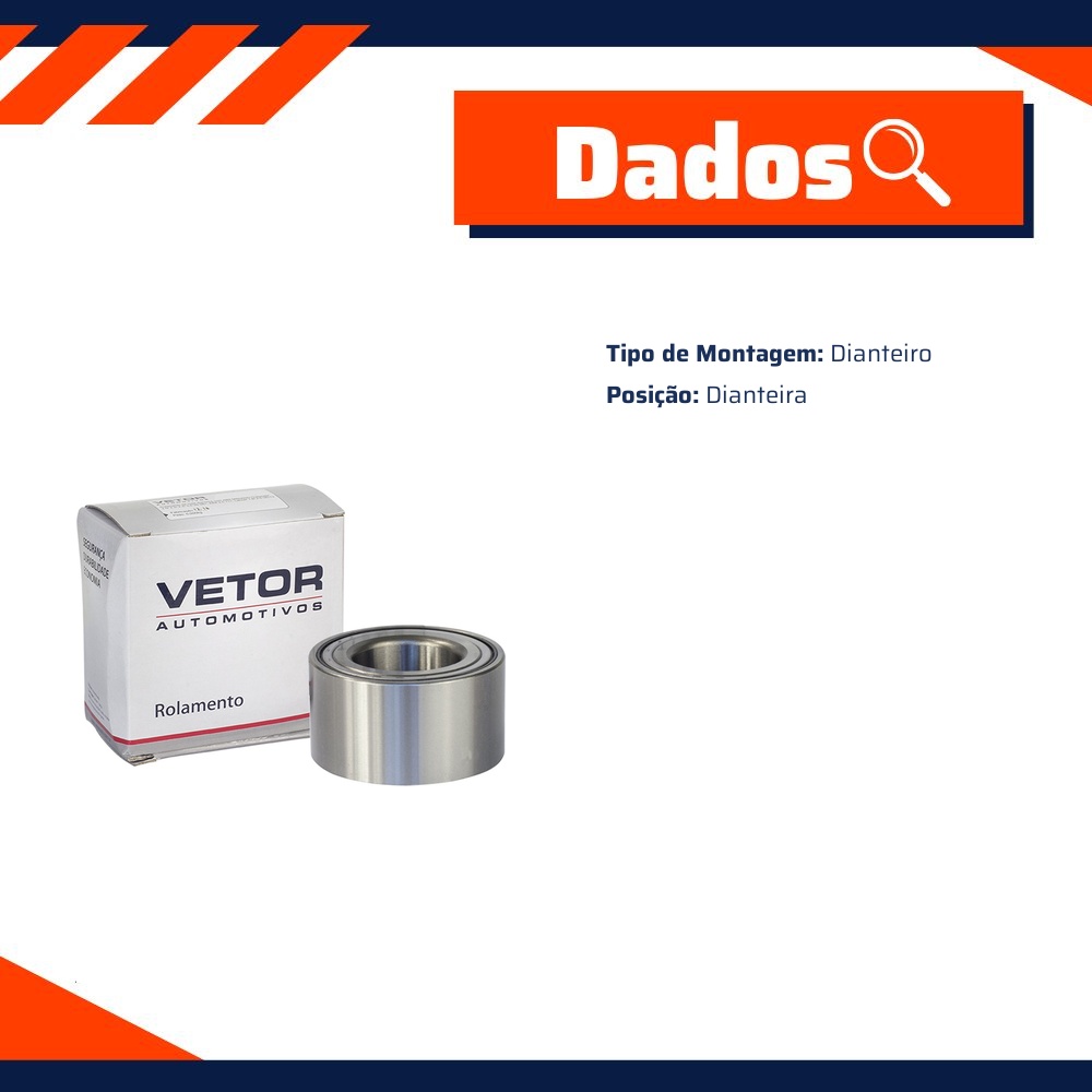 Rolamento da Roda Dianteira - Vetor - 387037