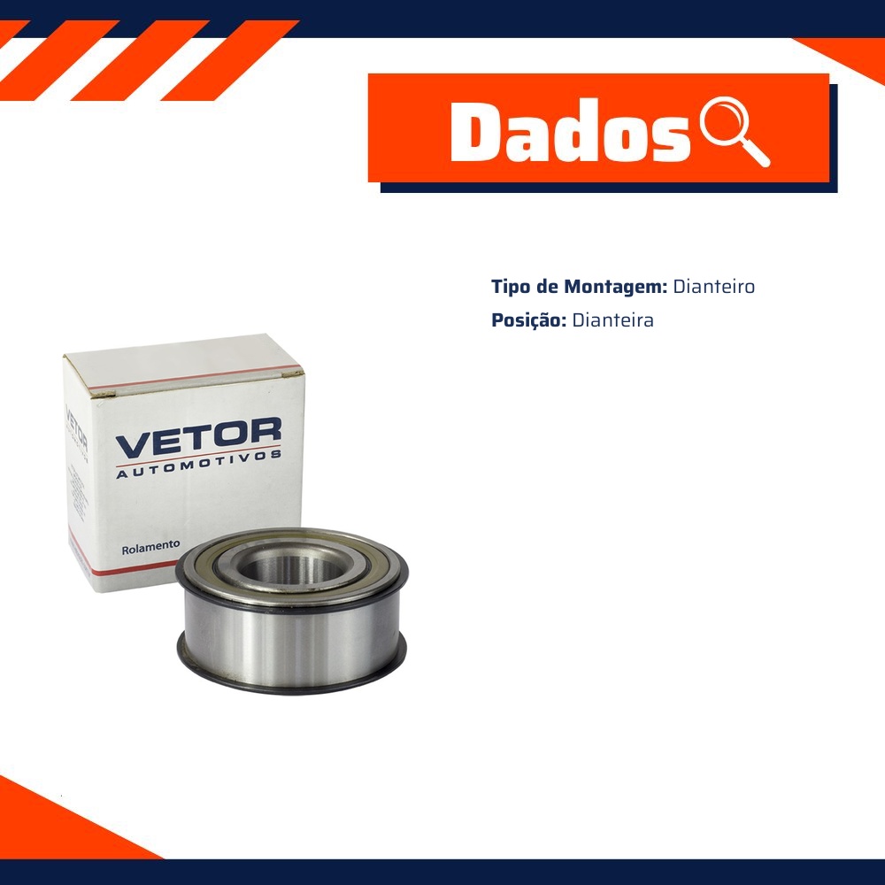 Rolamento da Roda Dianteira para Renault Laguna e Megane - Vetor - 40250