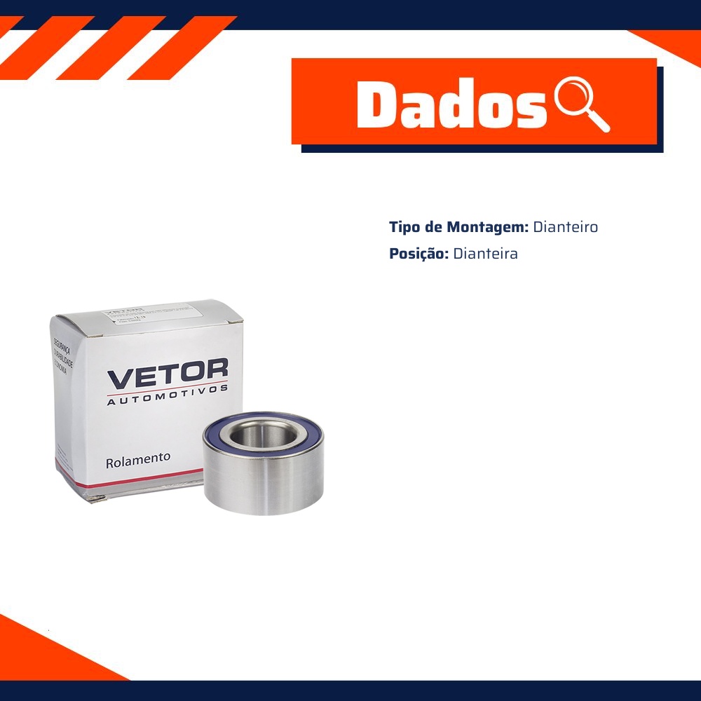 Rolamento da Roda Dianteira - Vetor - 377237