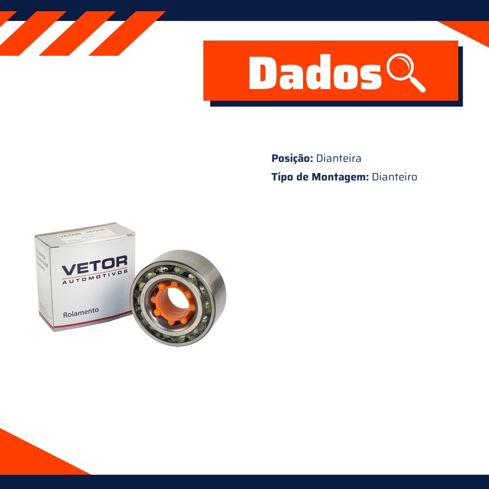 Rolamento da Roda Dianteira para Toyota Corolla - Vetor - 387236