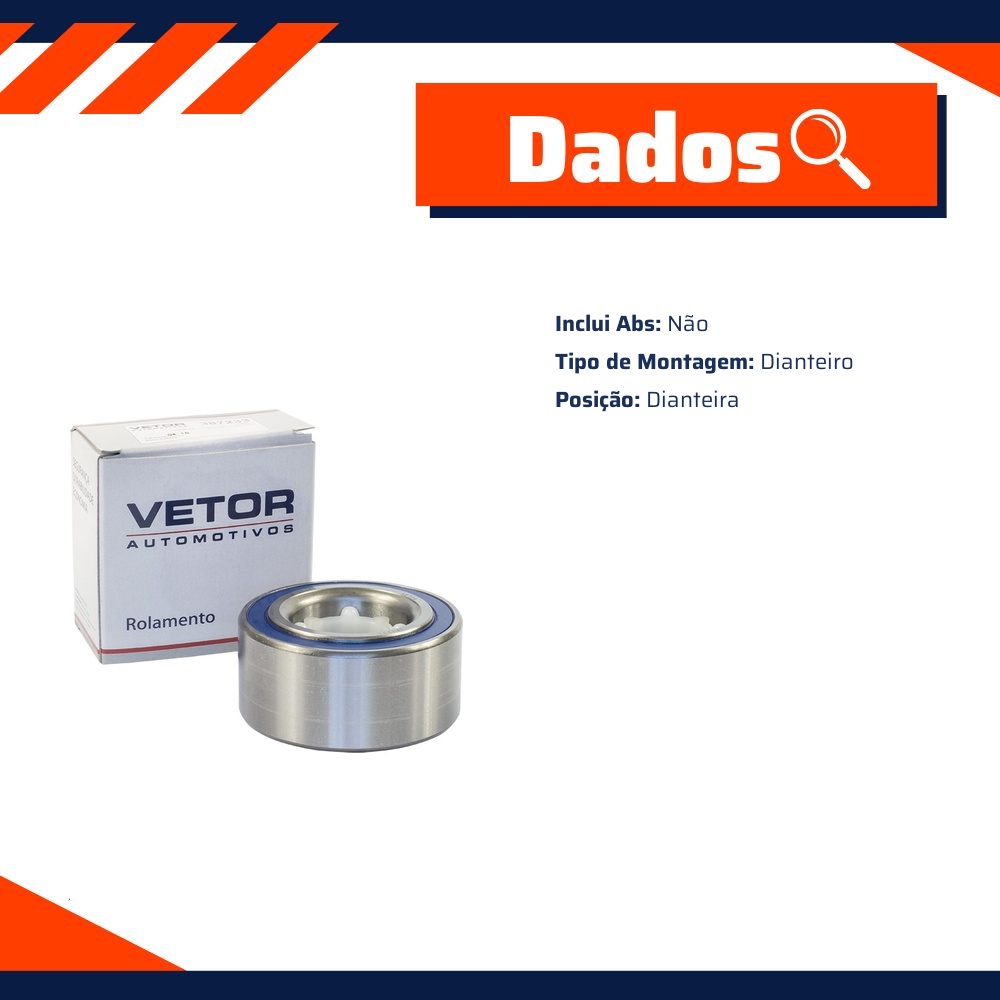 Rolamento da Roda Dianteira para Toyota Corolla - Vetor - 387233