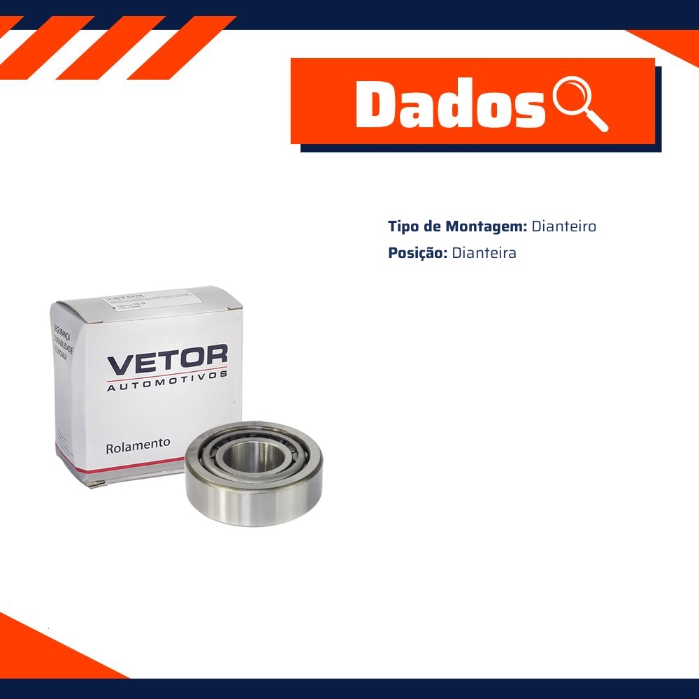 Rolamento da Roda Dianteira - Vetor - 48548/10