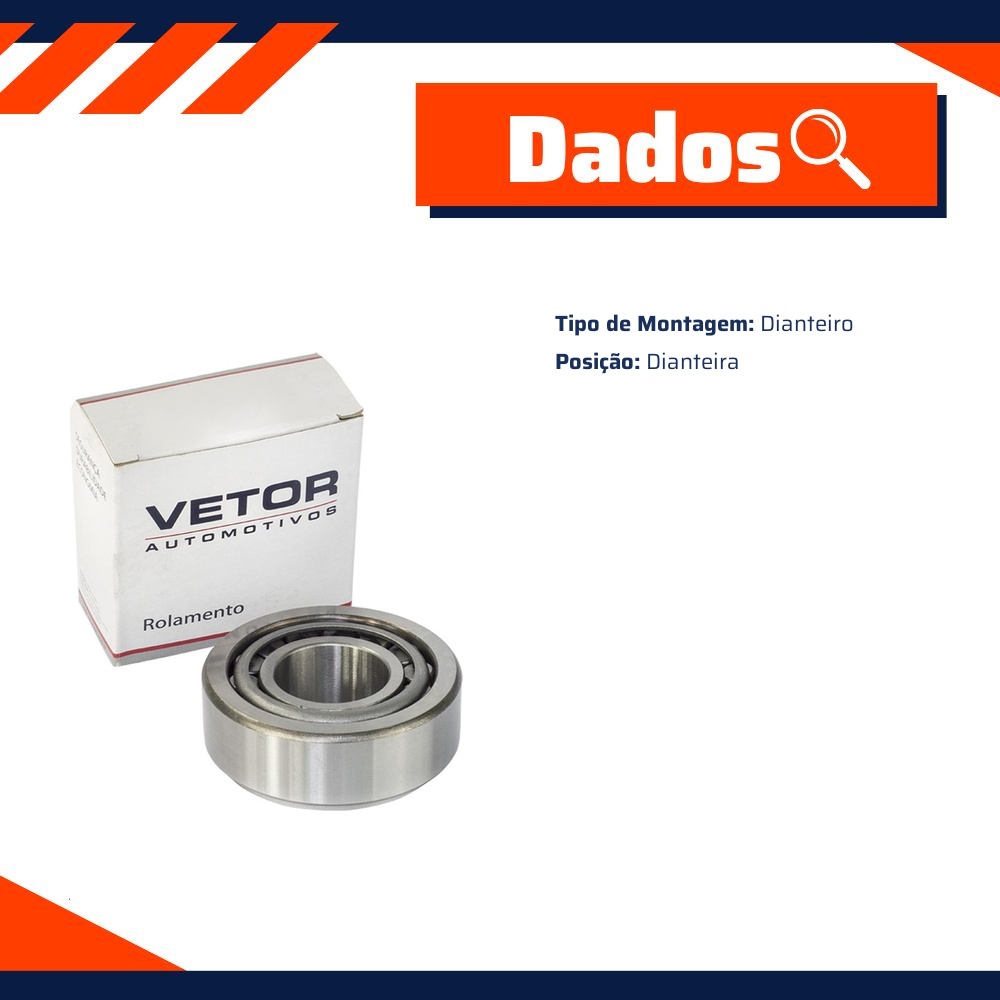 Rolamento da Roda Dianteira - Vetor - 104948/10