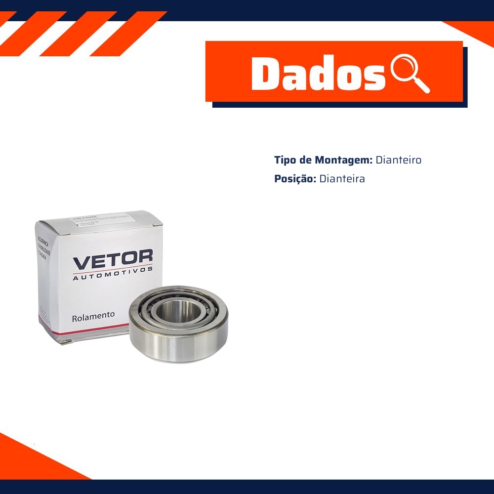 Rolamento da Roda Dianteira - Vetor - 501349/10