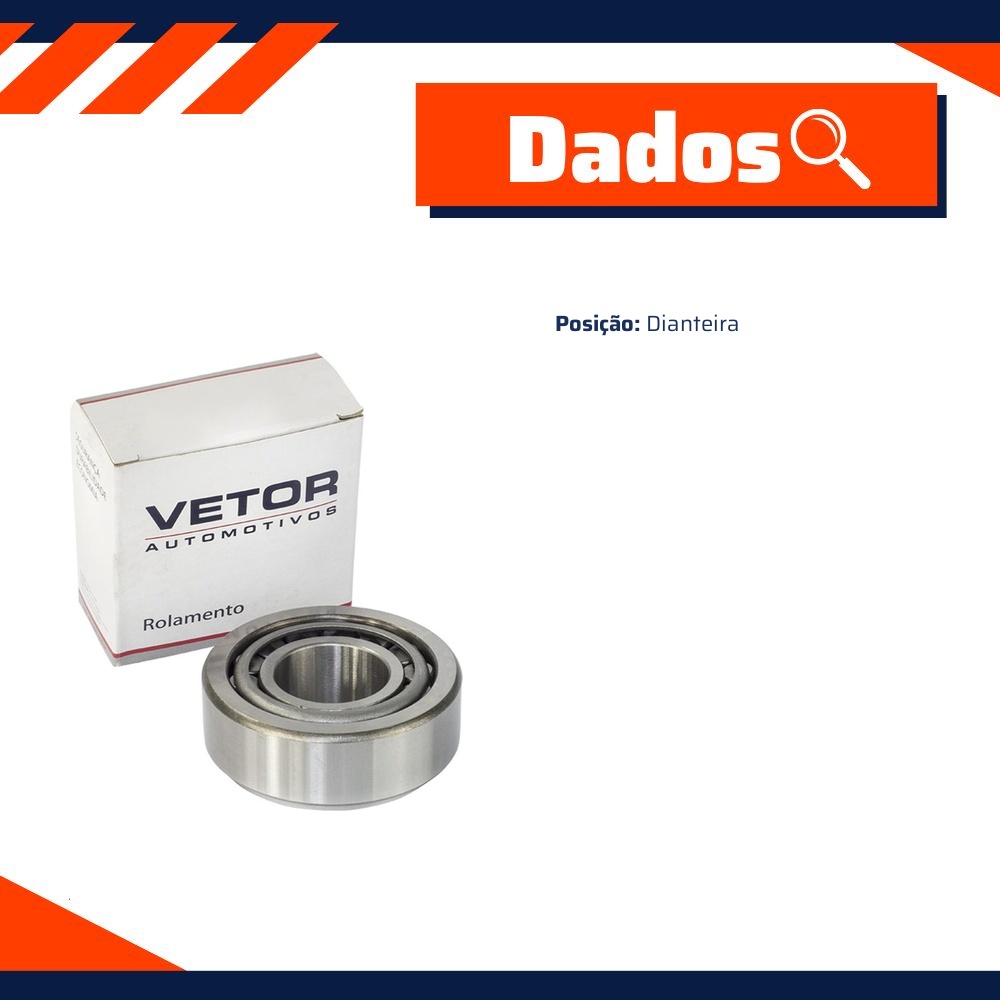 Rolamento da Roda Dianteira - Vetor - 69349/10