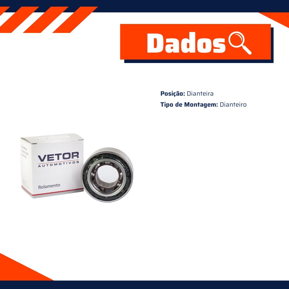 Rolamento da Roda Dianteira para Suzuki Jimny e Vitara - Vetor - 416840