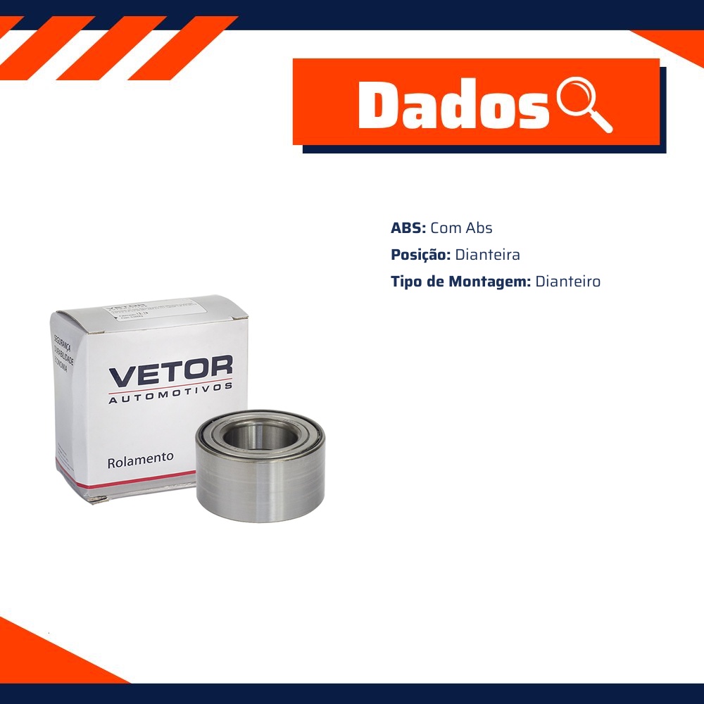 Rolamento da Roda Dianteira com ABS - Vetor - 397237M