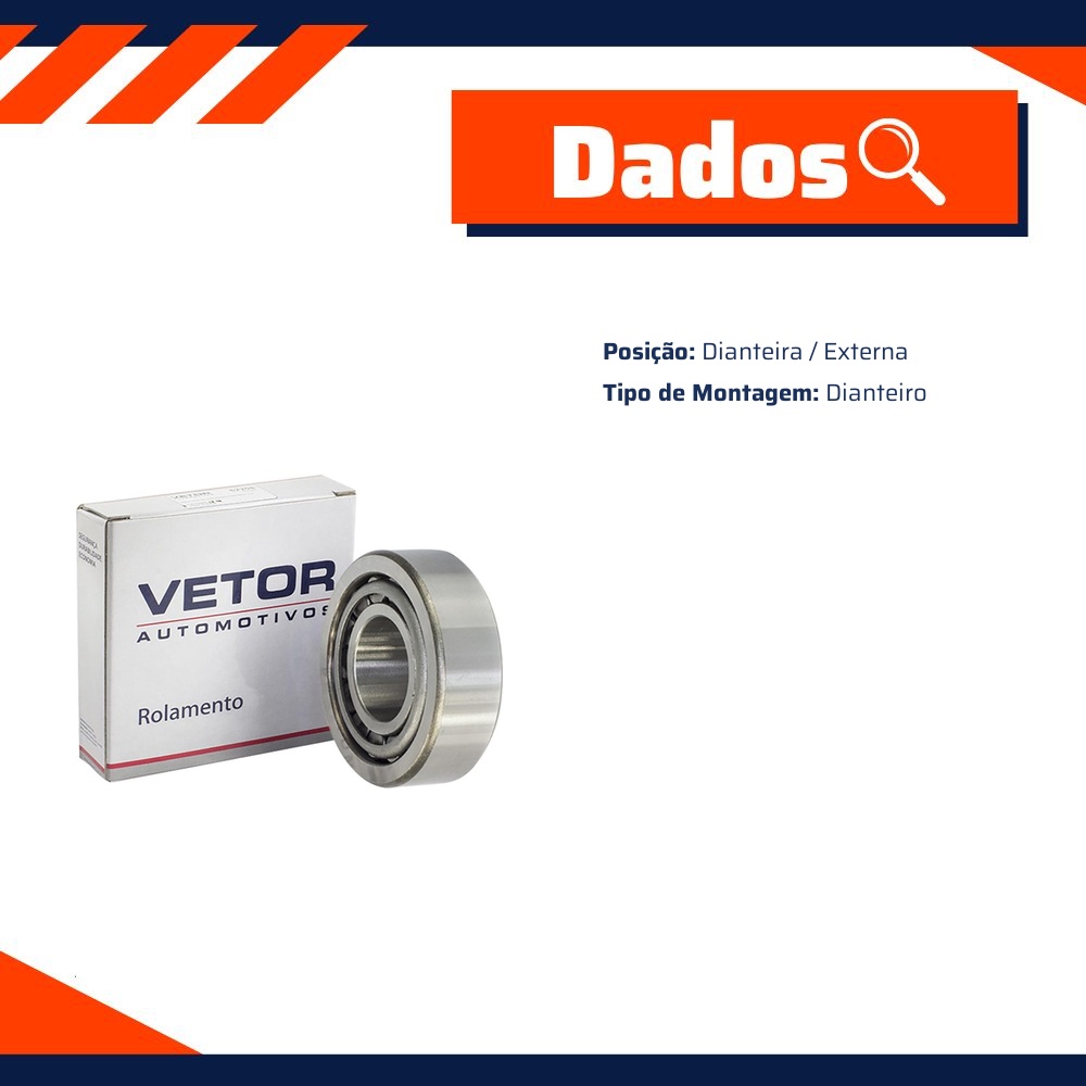 Rolamento da Roda Dianteira Externo - Vetor - 32308
