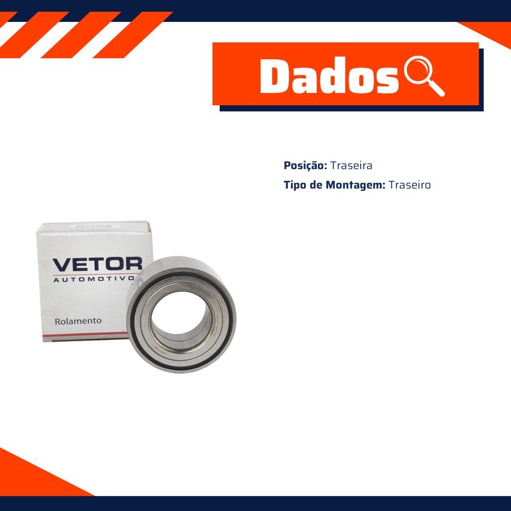 Rolamento da Roda Traseira - Vetor - 529650