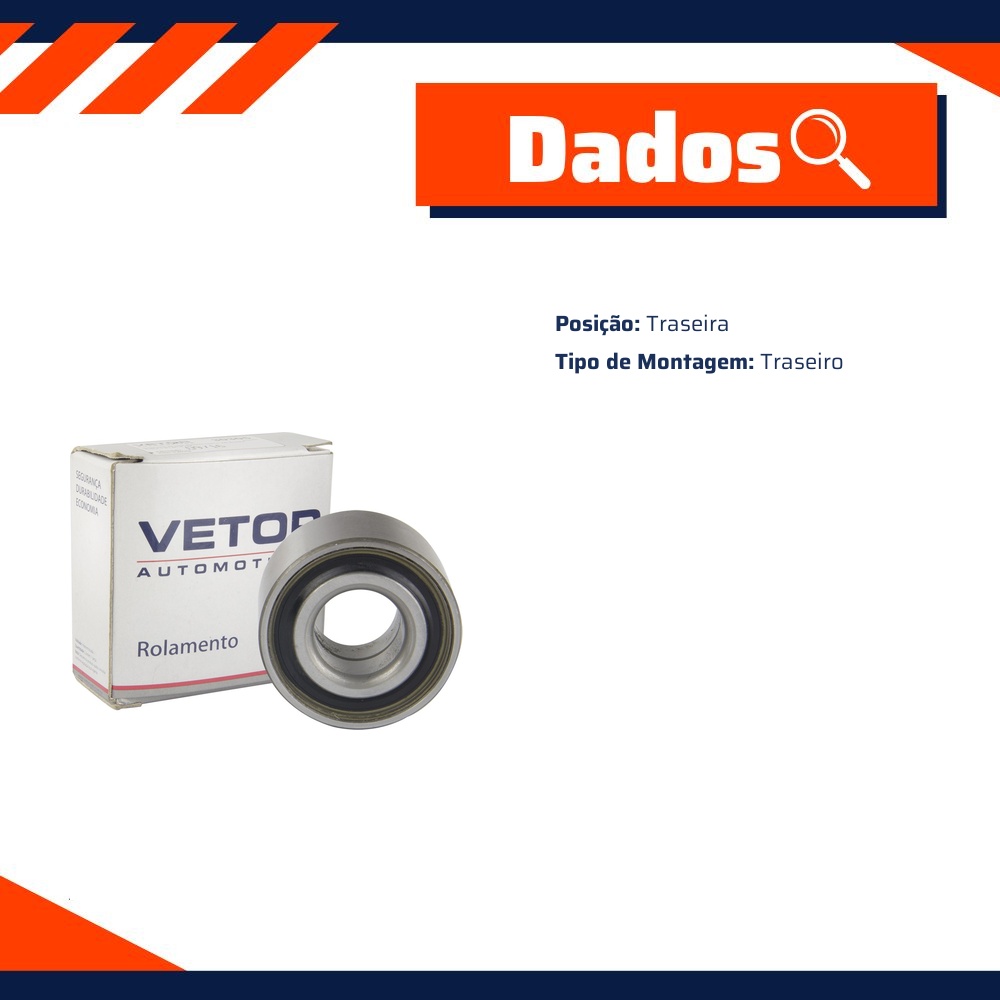 Rolamento da Roda Traseira para Peugeot 106 - Vetor - 255632