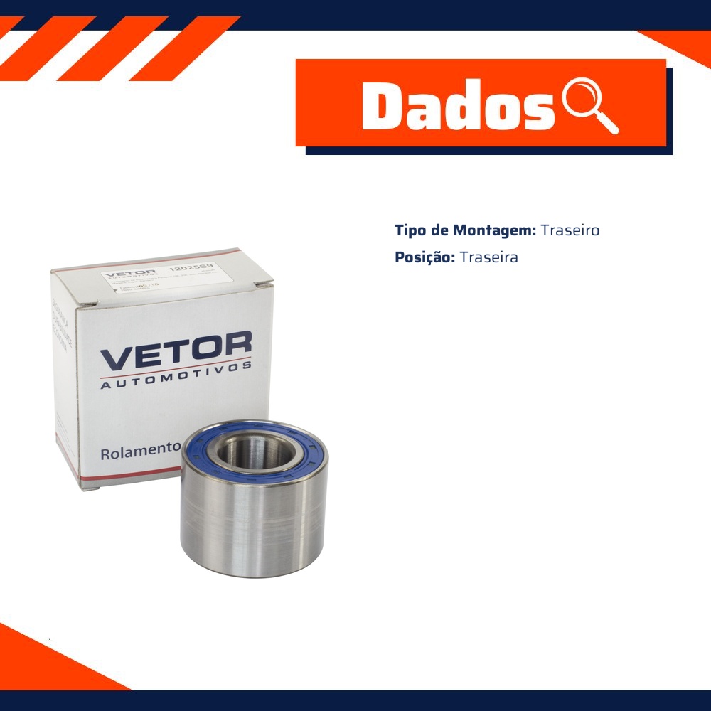 Rolamento da Roda Traseira - Vetor - 12025S9