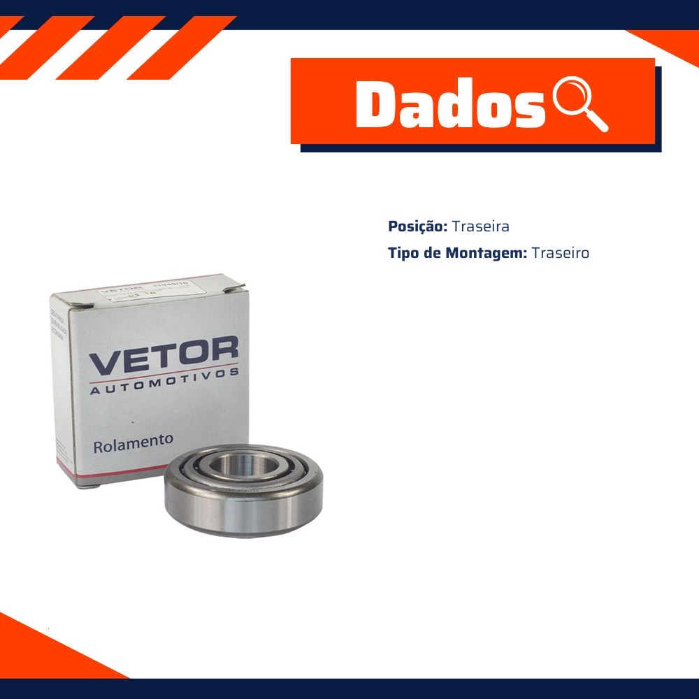 Rolamento da Roda Traseira - Vetor - 11749/10