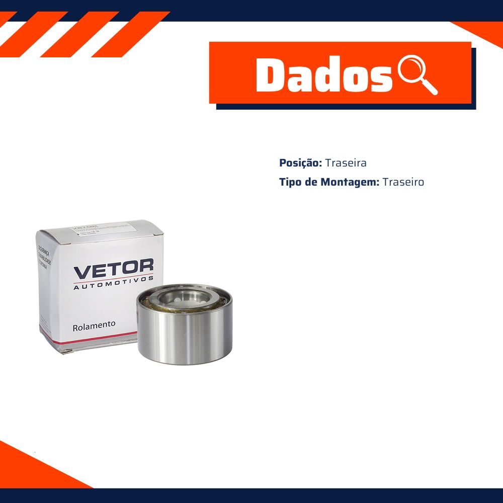 Rolamento da Roda Traseira - Vetor - 408044