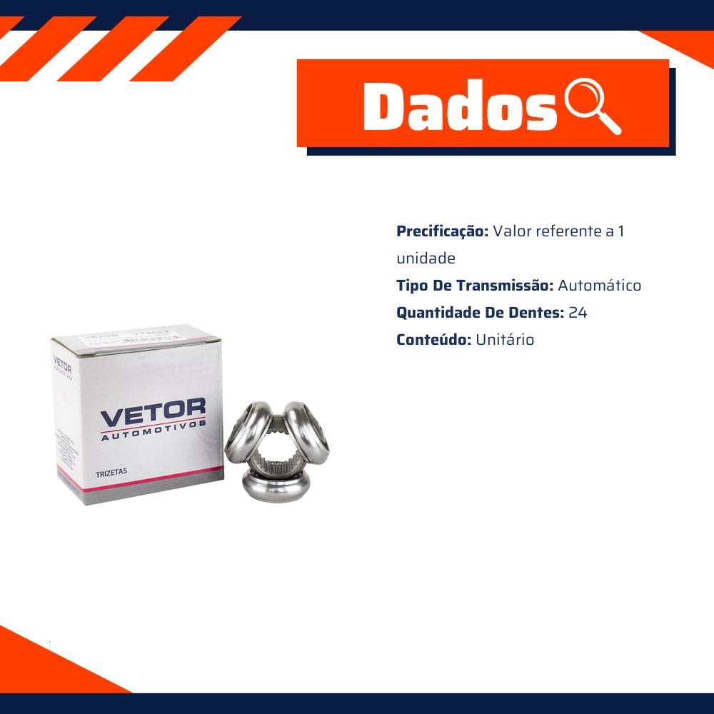 Trizeta Câmbio Automático - Vetor - Vt9082