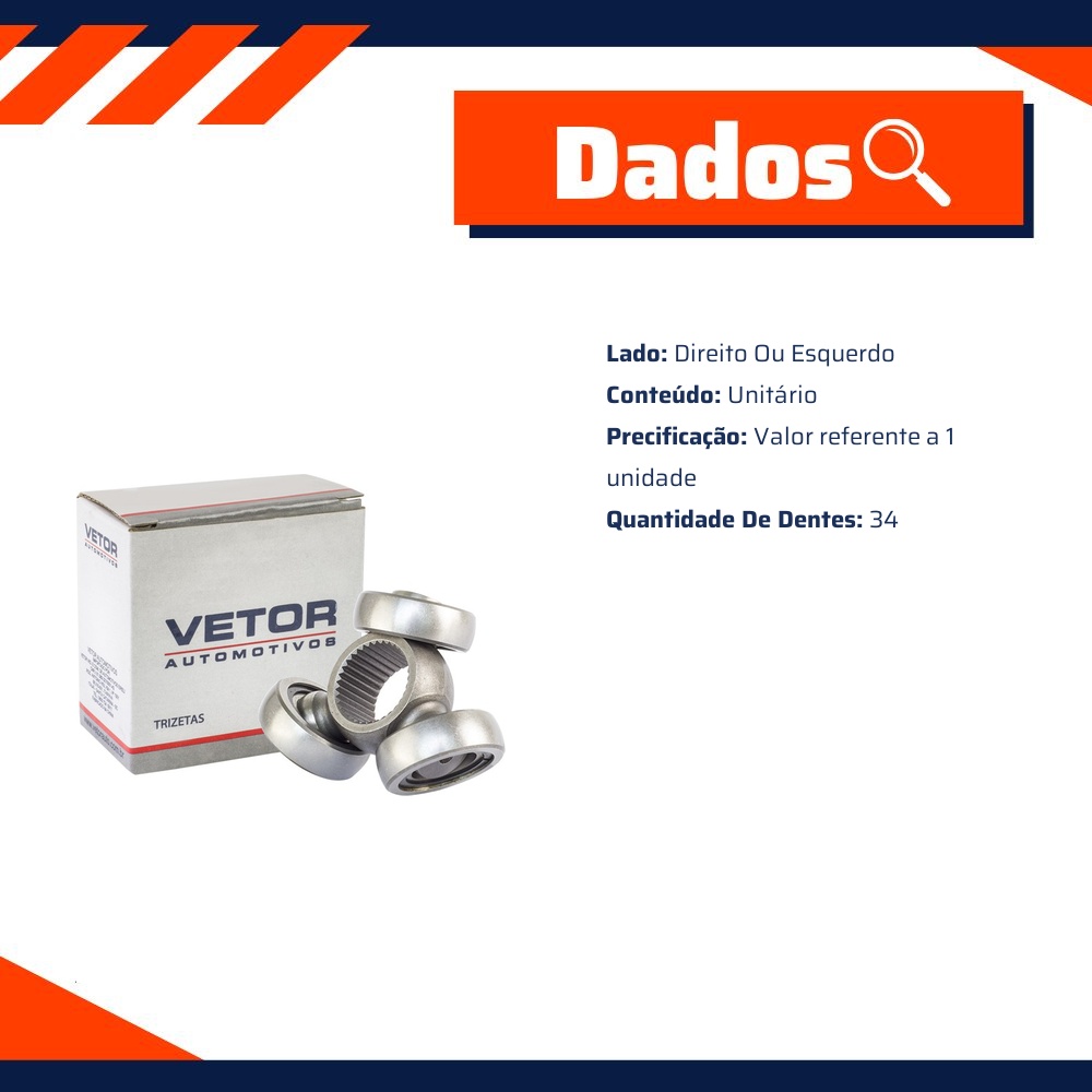Trizeta Lado Direito ou Esquerdo - Vetor - Vt9033