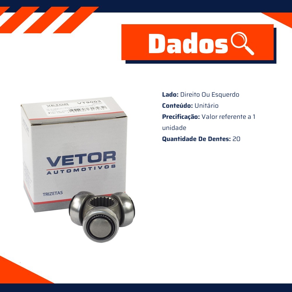 Trizeta Lado Direito ou Esquerdo - Vetor - Vt9003