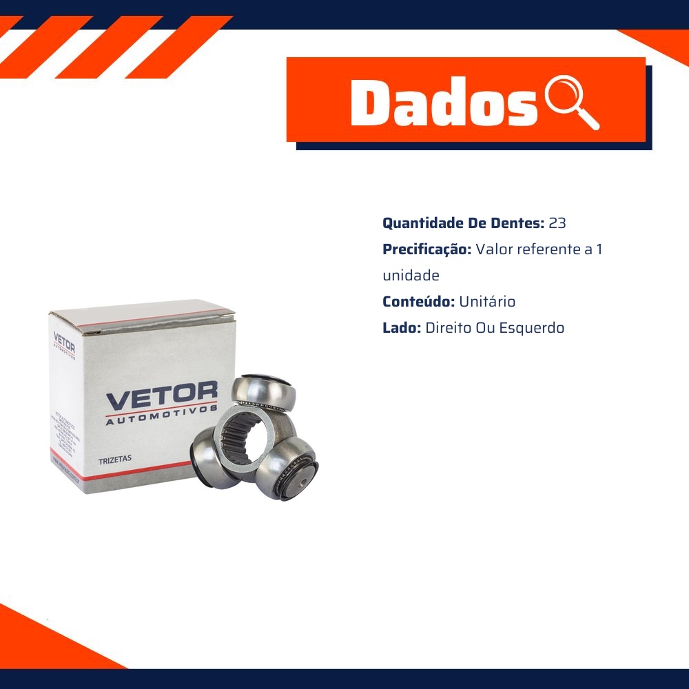 Trizeta Lado Direito ou Esquerdo - Vetor - Vt9077