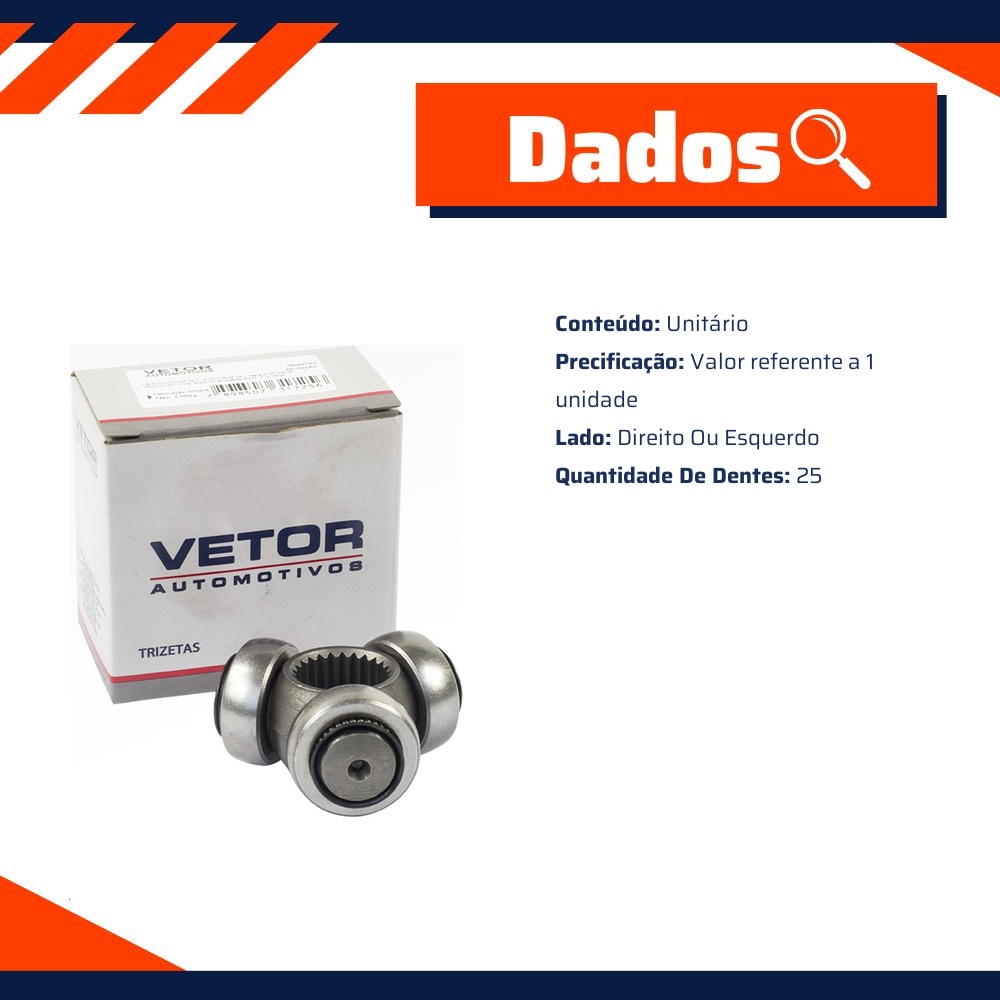 Trizeta Lado Direito ou Esquerdo - Vetor - Vt9021
