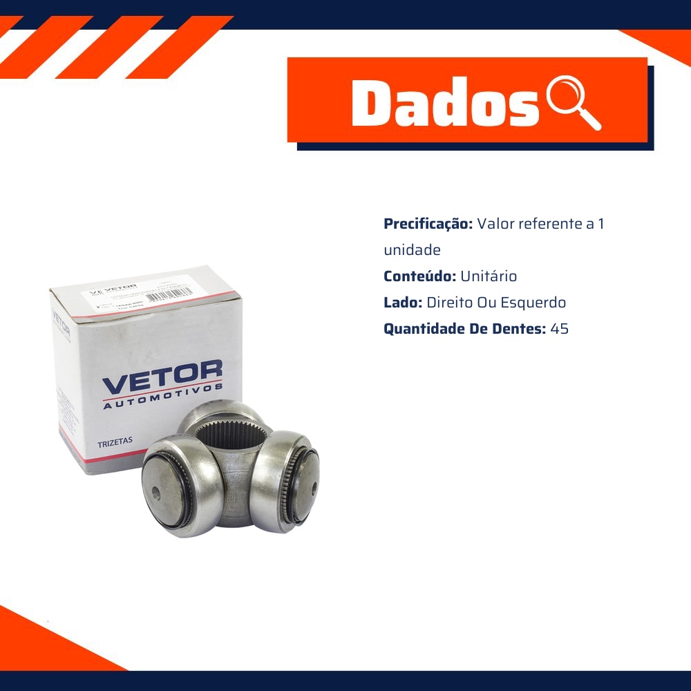 Trizeta Lado Direito ou Esquerdo - Vetor - Vt9035