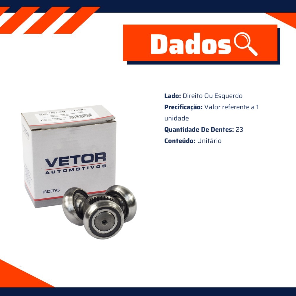 Trizeta Lado Direito ou Esquerdo - Vetor - Vt9045