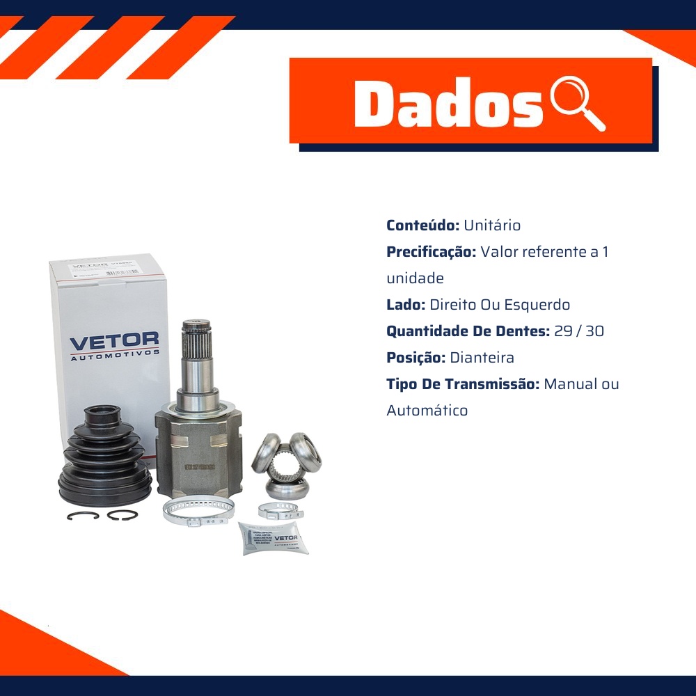 Tulipa Direita ou Esquerda Câmbio Manual ou Automático para Toyota Hilux - Vetor - Vt5690