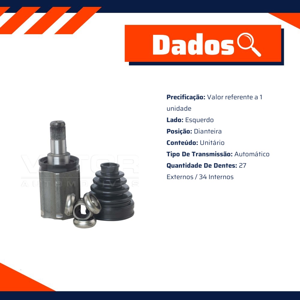 Tulipa Esquerda Câmbio Automático para BMW X5 - Vetor - Vt5757