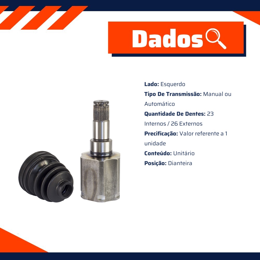 Tulipa Esquerda Câmbio Manual ou Automático para Ford Focus - Vetor - Vt5324