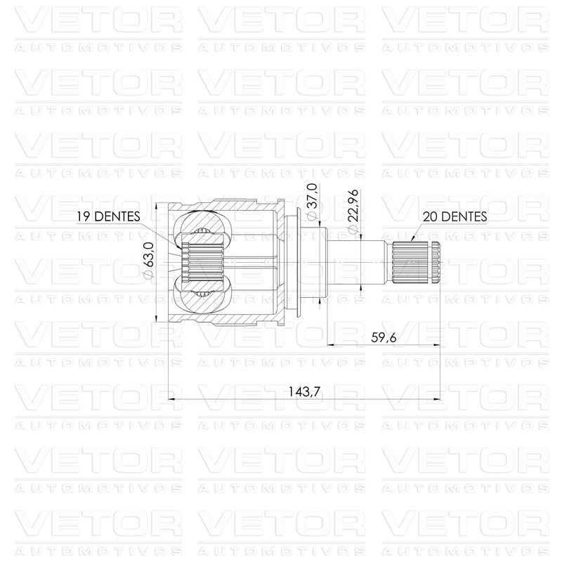 Tulipa Traseira Direita ou Esquerda para Toyota RAV4 - Vetor - Vt5499