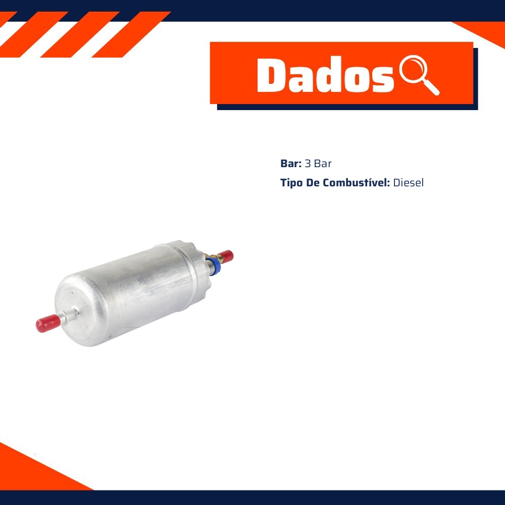 Bomba Eletrica de Combustível 3 Bar para Nissan X-TERRA - E-Klass - Ebc1037