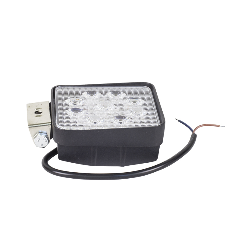 Kit Farol Auxiliar Quadrado 9 LEDs 12V/24V 33W - Teslla - Tk1001A