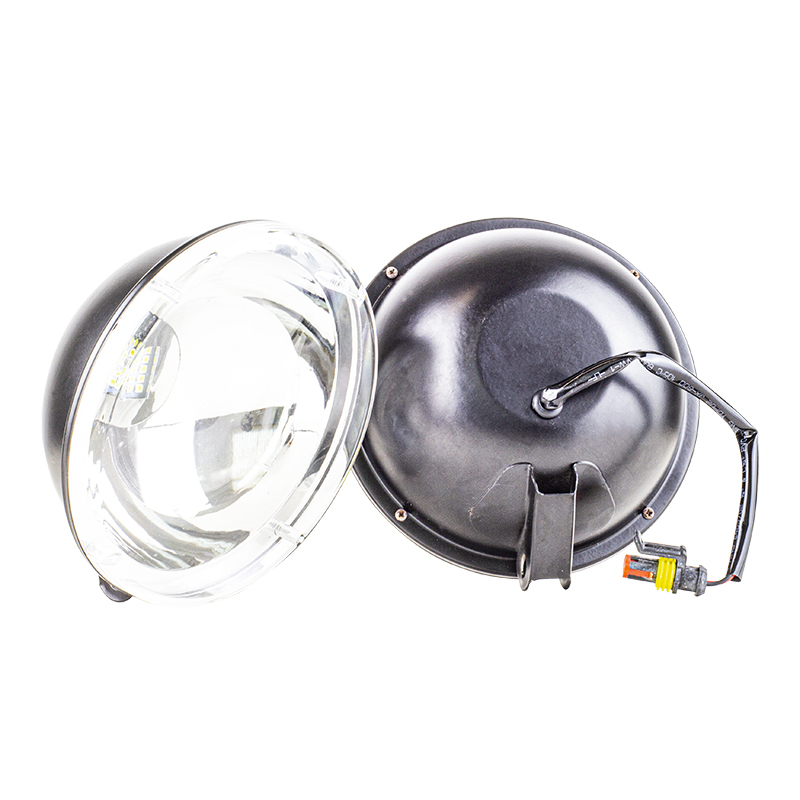 Kit Farol Auxiliar Redondo 15 LEDs 12V/24V - Teslla - Tk1001L