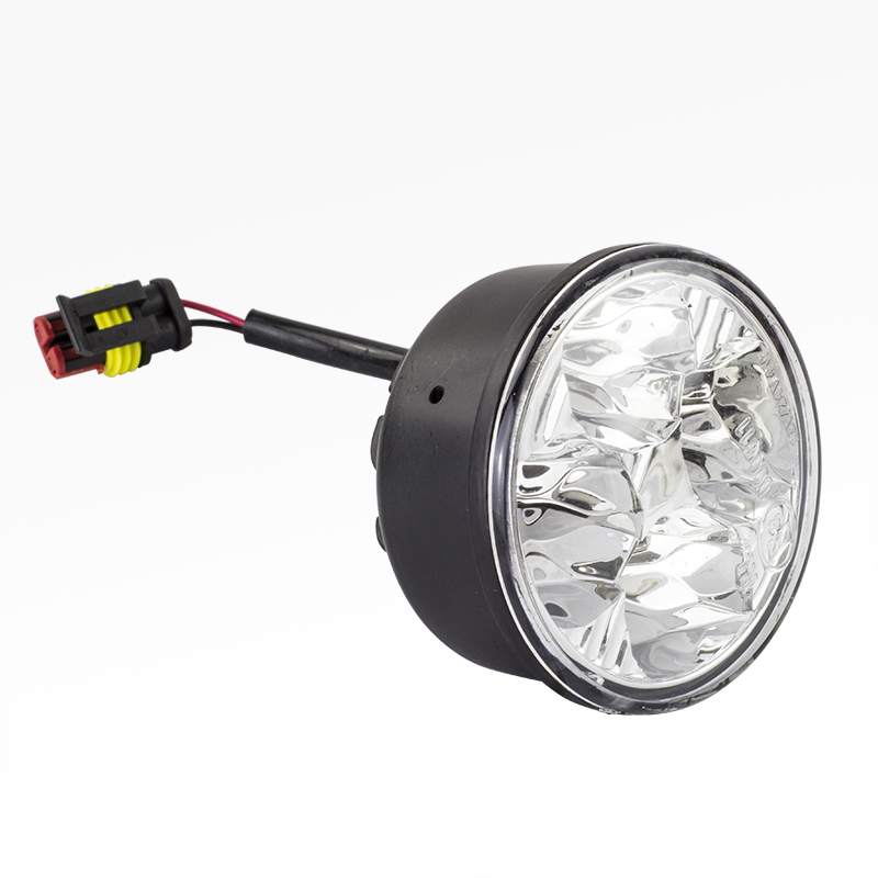 Kit Farol Auxiliar Redondo 4 LEDs 12V/24V - Teslla - Tk1001J