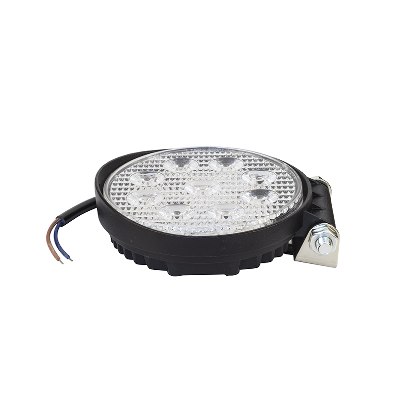 Kit Farol Auxiliar Redondo 9 LEDs 12V/24V 29W - Teslla - Tk1001M