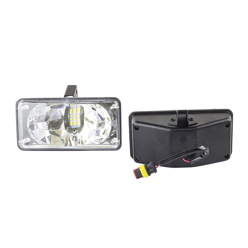 Kit Farol Auxiliar Retangular 15 LEDs 12V/24V - Teslla - Tk1001K