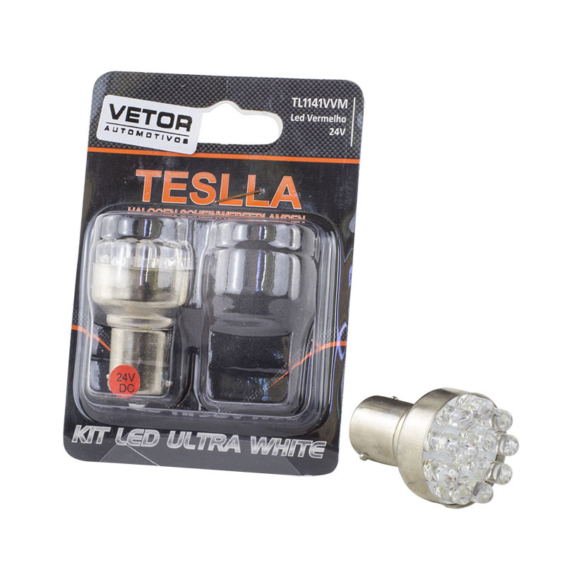Par Lâmpada Led Luz de Freio Luz de Pisca Luz de Ré para Scania P 114 CB - Teslla - Tl1141Vvm