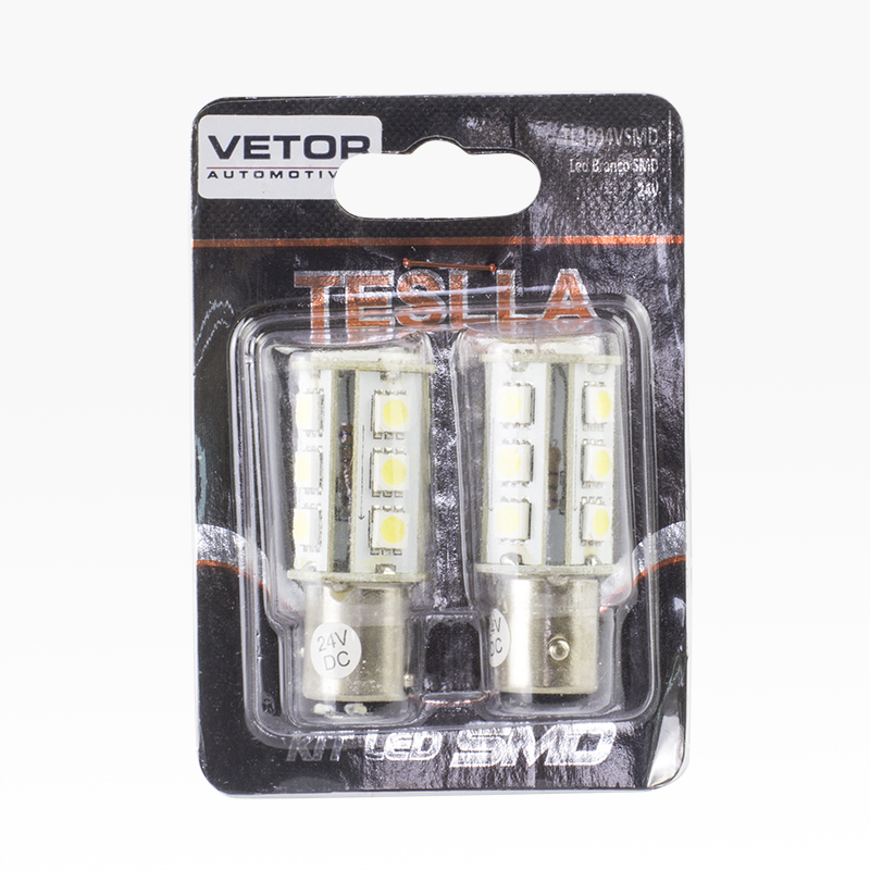 Par Lâmpada Super LED Ultra Branca 24V - Teslla - Tl1034Vsmd