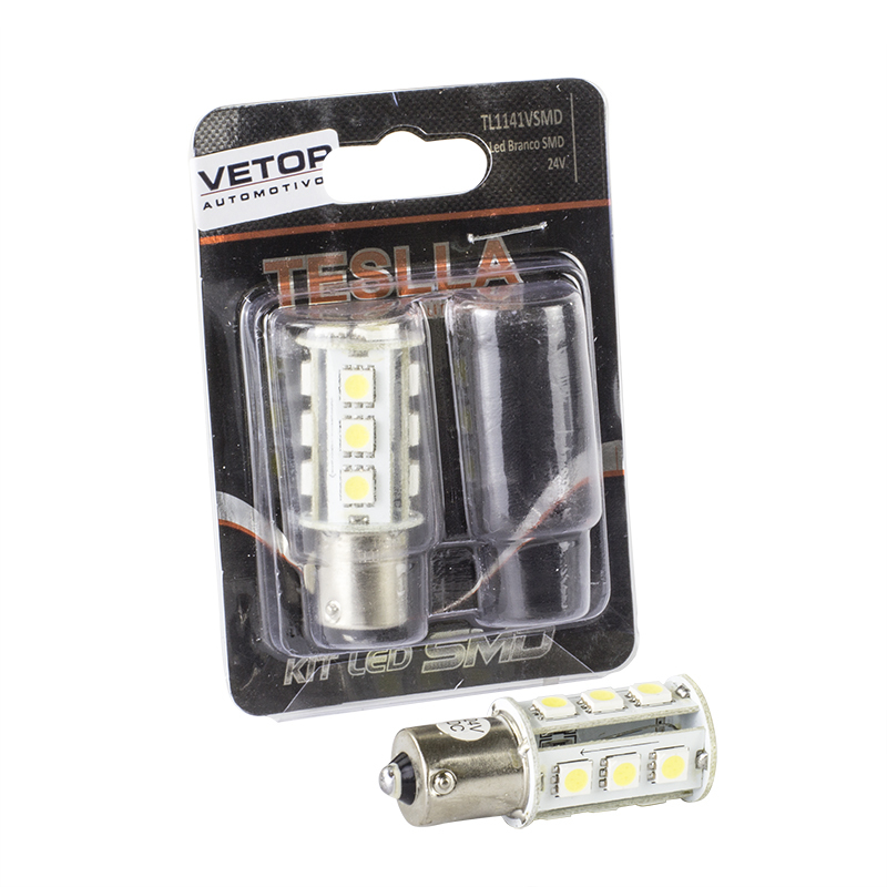 Par Lâmpada Super LED Ultra Branca 24V - Teslla - Tl1141Vsmd