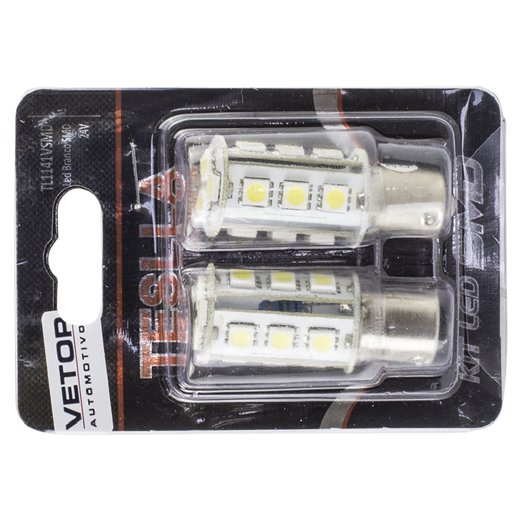 Par Lâmpada Super LED Ultra Branca 24V - Teslla - Tl1141Vsmd