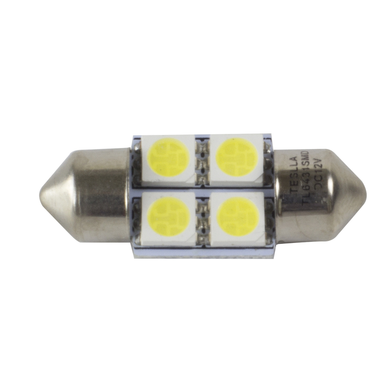 Par Lâmpada Super LED Ultra Branca 12V - Teslla - Tl6431Smd