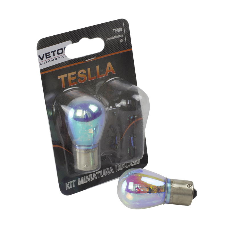Par Lâmpada Ba15S 12V 21W - Teslla - T7507D