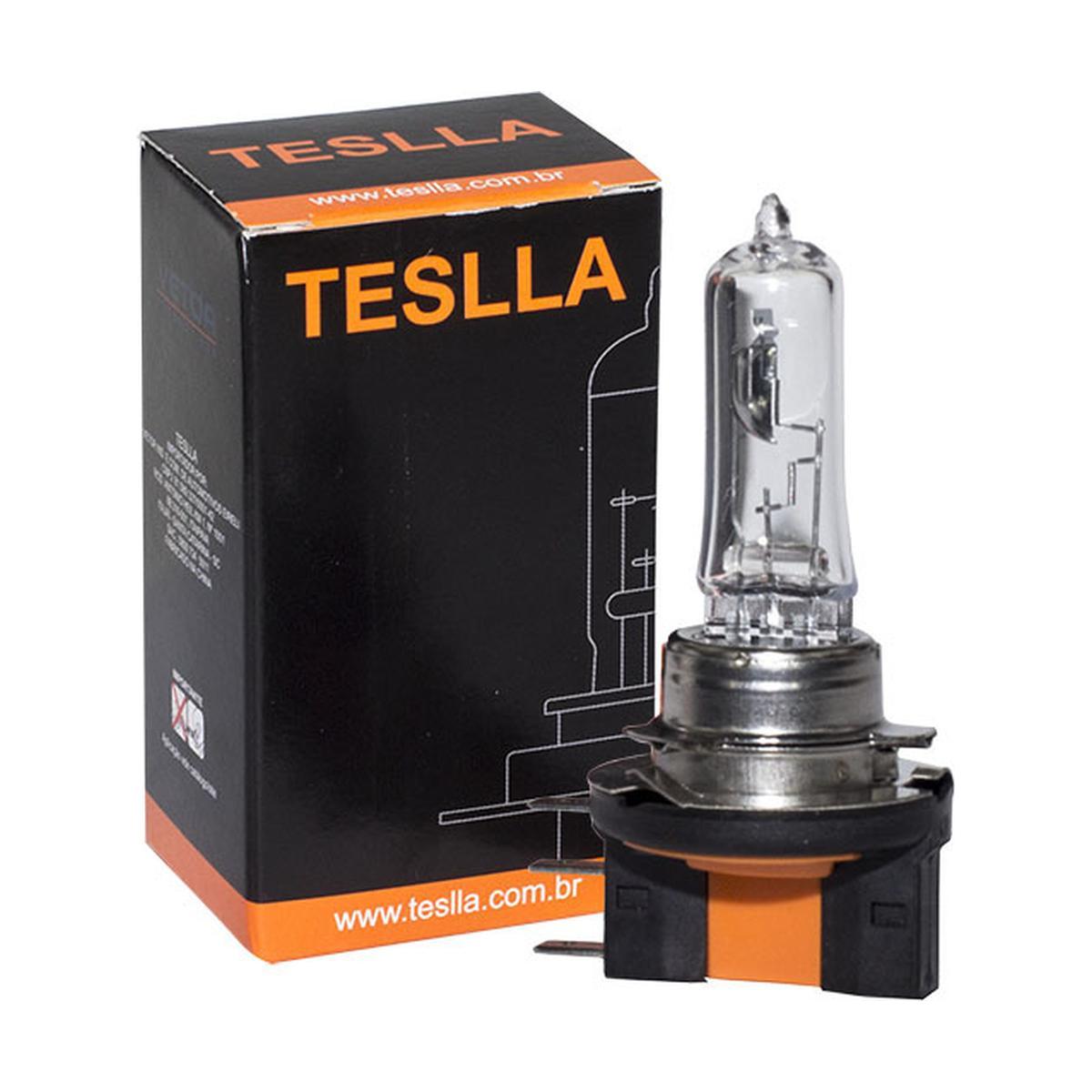 Lâmpada Halógena Amarela H15 12V 55/15W - Teslla - Th15